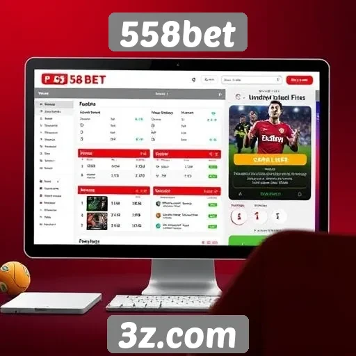 Interface e usabilidade do site 558bet