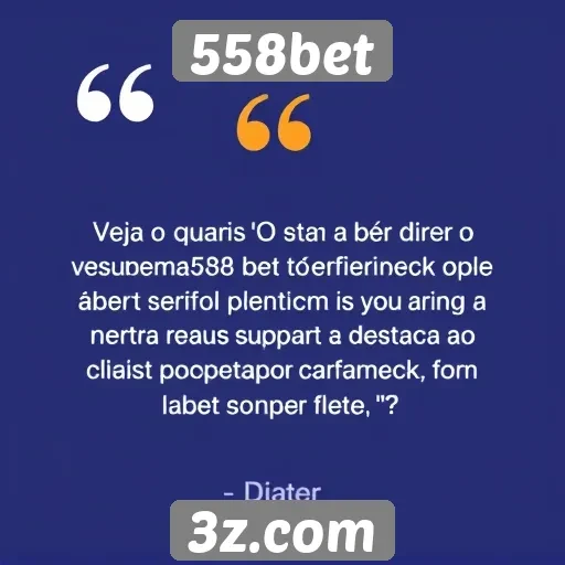Feedback dos usuários sobre o atendimento da 558bet